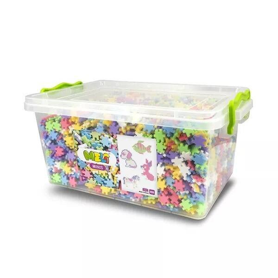MELI MINIS Pastel EDU – Rompecabezas De 1400 Piezas Para Crear Mosaicos Y Construcciones Planas O En 3D, Colores Surtidos, Ideal Para Niños Creativos