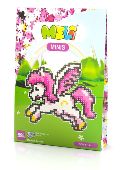 Klocki Meli Minis Pony 3In1 Thematic Wafle Puzzle Mozaika 1000 El MELI