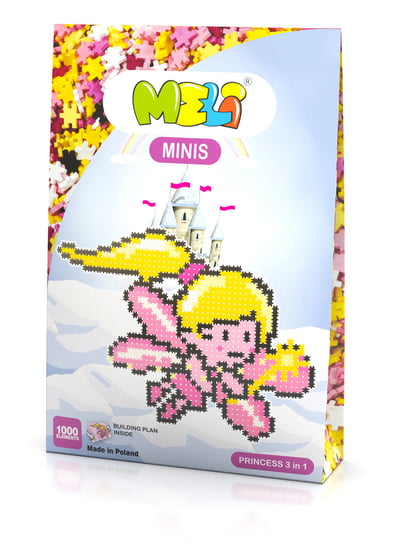 Klocki Meli Minis Princess 3In1 Thematic Wafle Puzzle Mozaika 1000 El MELI