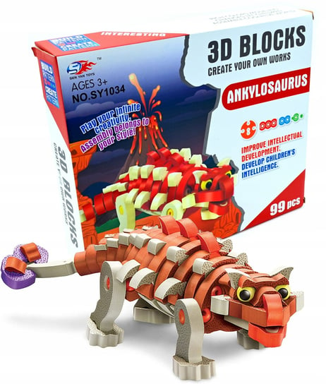 Klocki Piankowe Dinozaur Miękkie Puzzle 3D 98El Midex