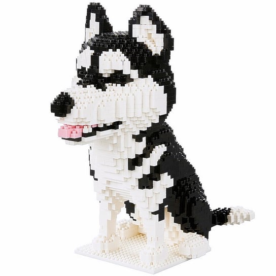 Klocki Pies Husky Franky Figurka 3D 1900 elementów dla dzieci 5+ Elefun elefun toys
