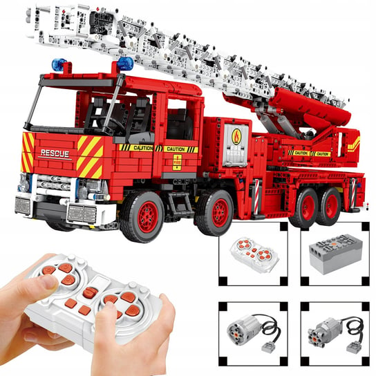 KLOCKI REOBRIX WÓZ STRAŻACKI FIRE FIGHTING LADDER TRUCK 3266 PCS TECHNIK REOBRIX