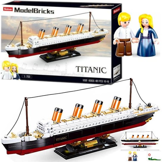Klocki Statek Rms Titanic Modelbricks Sluban Okręt. Sluban