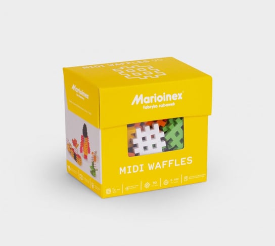 Klocki Waffle Midi 90 elementów Marioinex