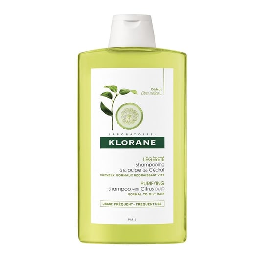 Klorane, szampon do włosów na bazie wyciągu z cedratu, 400 ml Klorane
