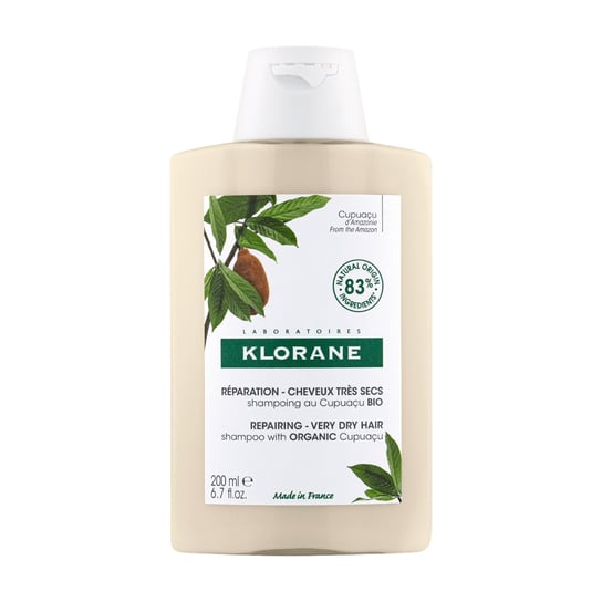 Klorane, Szampon reneracyjny dla włosów bardzo suchych z Organicznym Cupuacu, 200 ml Klorane