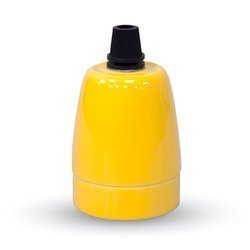 Klosz oprawka do lampy żółta E27 Porcelain Holder VT-799-Y 3801 V-TAC V-TAC