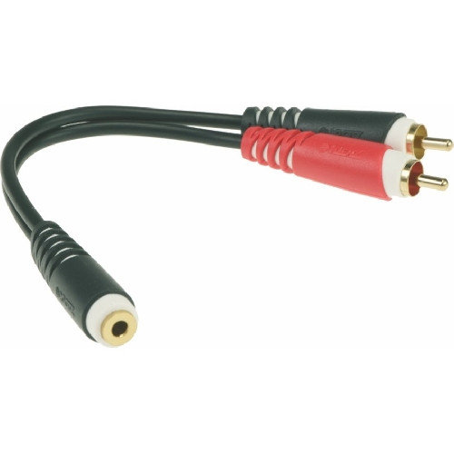 KLOTZ AYS-6 adapter 2xRCA male - 1x jack 3.5 mm female KLOTZ