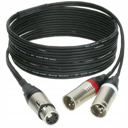 KLOTZ Kabel mikrofonowy gn. XLR - 2x wt. XLR 1,5m KLOTZ
