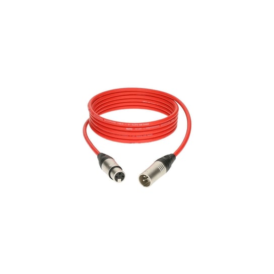 KLOTZ M1K3FM0300 profesjonalny kabel mikrofonowy - 3m - czerwony KLOTZ