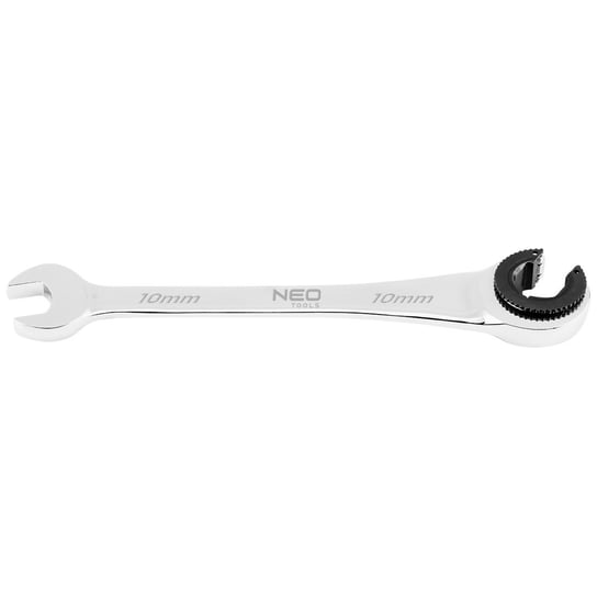 Klucz płasko-oczkowy, rozcięty z grzechotką, 10 mm, NEO 09-257 Neo Tools