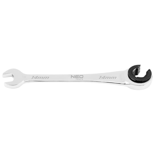 Klucz płasko-oczkowy, rozcięty z grzechotką, 14 mm, NEO 09-261 Neo Tools
