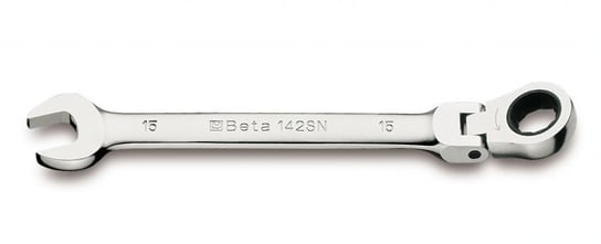 Klucz płasko-oczkowy z dwukierunkowym mechanizmem zapadkowym i przegubem BETA, 13 mm BETA