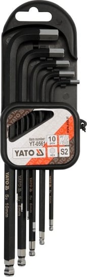 Klucze imbusowe fajkowe długie YATO 0561, 10 szt. Yato