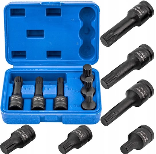 Set 6pz Chiavi A Bussola TORX IMPATTO 3/4" M16 M18 T70 T80 T90 T100 Art - Foto 2