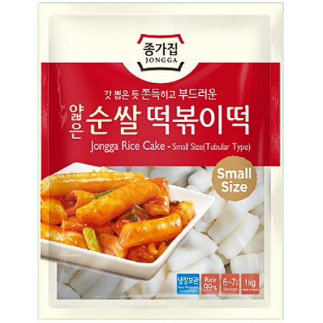 Kluski ryżowe do Tteokbokki, małe słupki 1kg - Jongga DAESANG