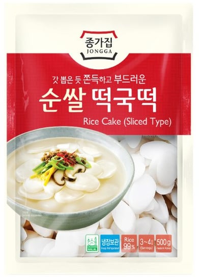 Kluski ryżowe do Tteokbokki, owalne 1kg - Jongga DAESANG