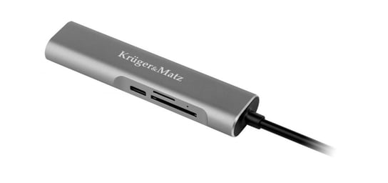 KM0390 Adapter HUB USB typu C na HDMI/USB3.0/SD/MicroSD/C port Krüger&Matz