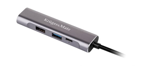 KM0400 Adapter HUB USB typu C na HDMI/USB3.0/USB2.0/C port Krüger&Matz