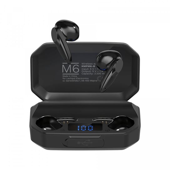 KMPM6-B Bezprzewodowe słuchawki Kruger&Matz M6 czarne Zamiennik/inny
