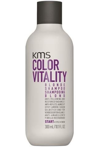KMS, Color Vitality, szampon do włosów blond niwelujący żółty odcień, 300 ml KMS