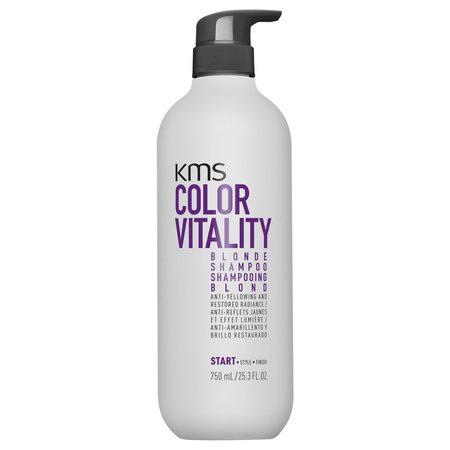 KMS, Color Vitality, szampon do włosów blond niwelujący żółty odcień, 750 ml KMS