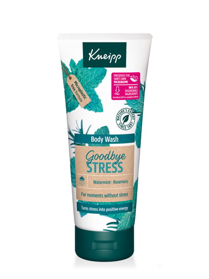 Kneipp Geurkaars No. 6 Goodbye Stress - stemmingskaars met natuurlijke etherische oliën van rozemarijn en watermunt - fris, activerend - incl. herbruikbaar design glas & houten deksel - 145 g
