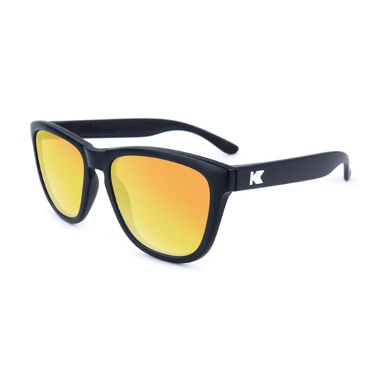 Knockaround, Okulary przeciwsłoneczne Premiums, czarne z żółtymi szkłami i polaryzacją Knockaround