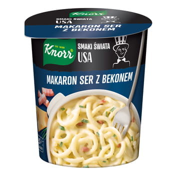 Knorr Danie Makaron Z Sosem Serowym I Wędzonym Boczkiem Po Amerykańsku 71G Knorr
