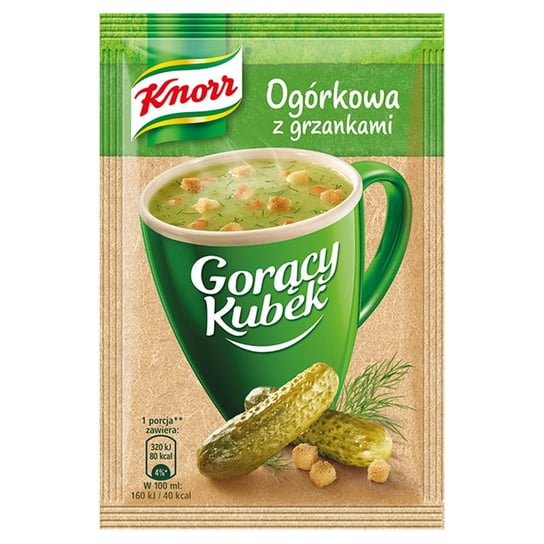 Knorr Gorący Kubek Ogórkowa Z Grzankami 13G  Bliski Termin Ważności Knorr