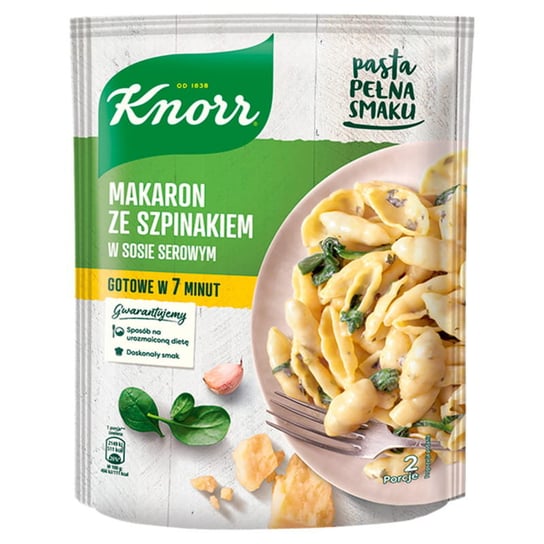 Knorr Makaron Ze Szpinakiem W Sosie Serowym - 160 G Knorr