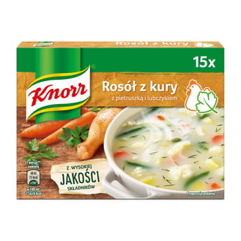 Knorr Rosół Z Kury Z Pietruszką I Lubczykiem 60 G (6 Kostek) Knorr