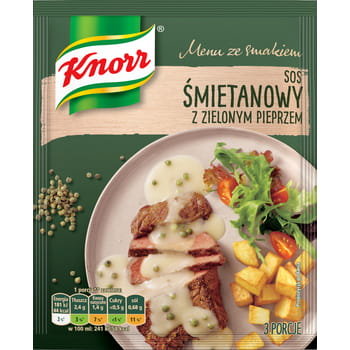 KNORR SOS ŚMIETANOWY Z ZIELONYM PIEPRZEM 30 G Knorr