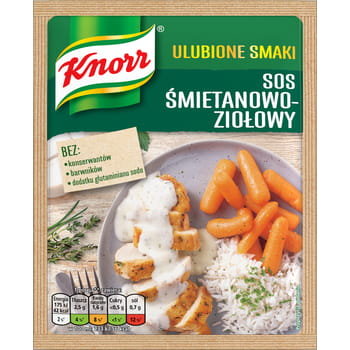KNORR ULUBIONE SMAKI SOS ŚMIETANOWO-ZIOŁOWY 29 G Knorr