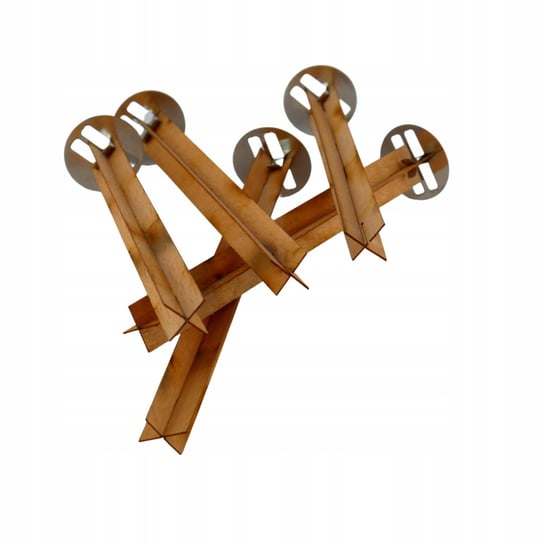 Knot drewniany krzyżowy x5 z blaszką wosk sojowy Sisano
