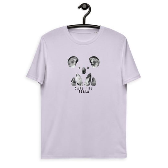 Koala - Koszulka Unisex Organic Endangered Animal - Lawenda, 2Xl AWAK