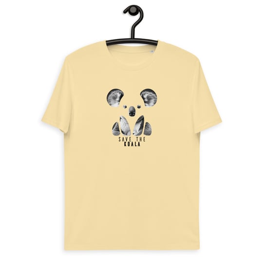 Koala - Koszulka Unisex Organic Endangered Animal - Masło, L AWAK