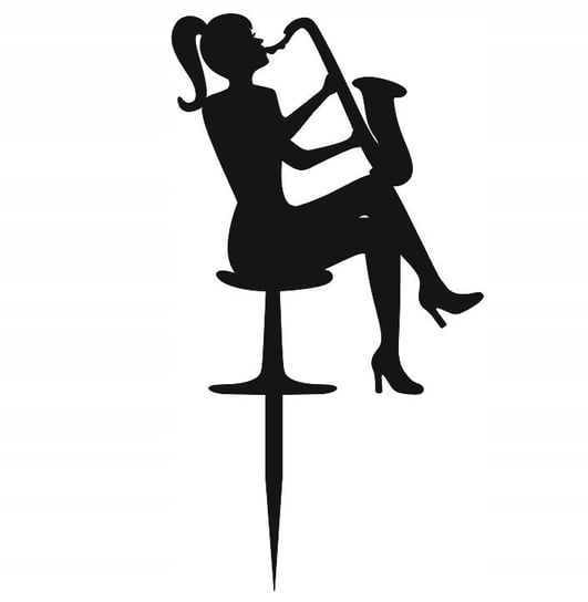 Kobieta Saksofon Muzyk Artystka Muzyczna Topper Pamario