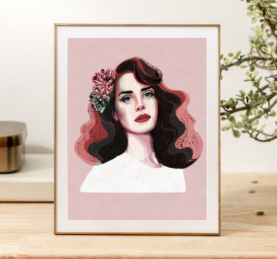 Kobieta w różu , plakat kobieta, kobieta grafika, grafika, obraz kobieta, kolorowy obraz, nowoczesny obraz, Lana zanetaantosik