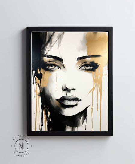 Kobieta w złocie - 50x70 cm - Bez ramy Harmony Posters