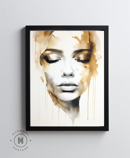 Kobieta w złocie - 50x70 cm - Bez ramy Harmony Posters