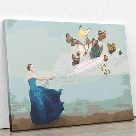 Kobieta Z Motylami - Malowanie Po Numerach 50X40 Cm ArtOnly
