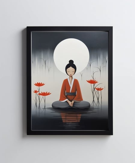 Kobieta Zen - 50x70 cm - Bez ramy Harmony Posters