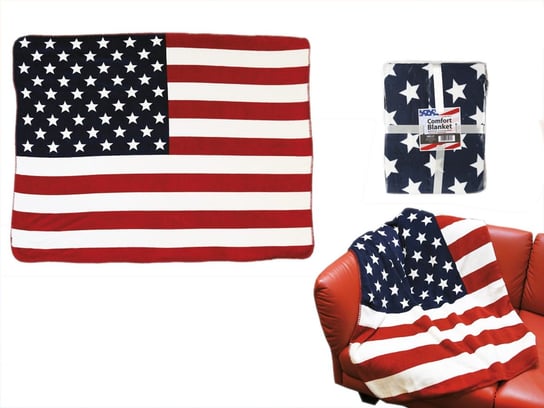 Koc, flaga USA, 130x160 cm OOTB