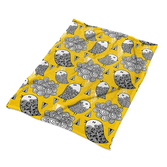 Koc, narzuta, FABRICSY, żółty, 100x135 cm Fabricsy