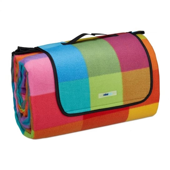 Koc piknikowy Mata XXL w kratę 2x3 m Multicolor Inna marka