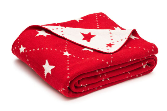 Koc Stars 125X150 Cm Red Komfort