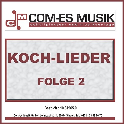 Koch-Lieder, Folge 2 Various Artists