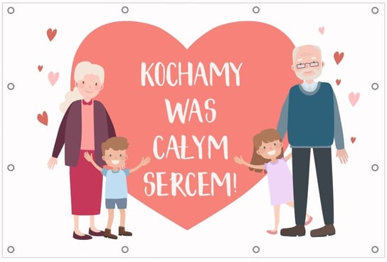 KOCHAMY WAS CAŁYM SERCEM- BANER DO SZKOŁY I PRZEDSZKOLA 150x100 Inna marka