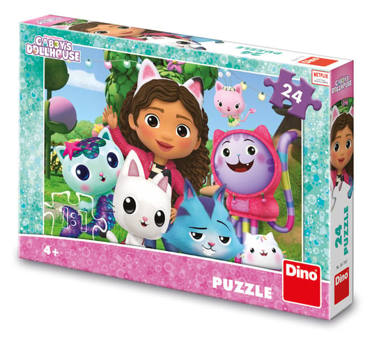 Koci Domek Gabi Puzzle Gabi i przyjaciele 24 elementy obrazek 26x18 cm wiek dziecka 4+ idealne na prezent Dino Toys